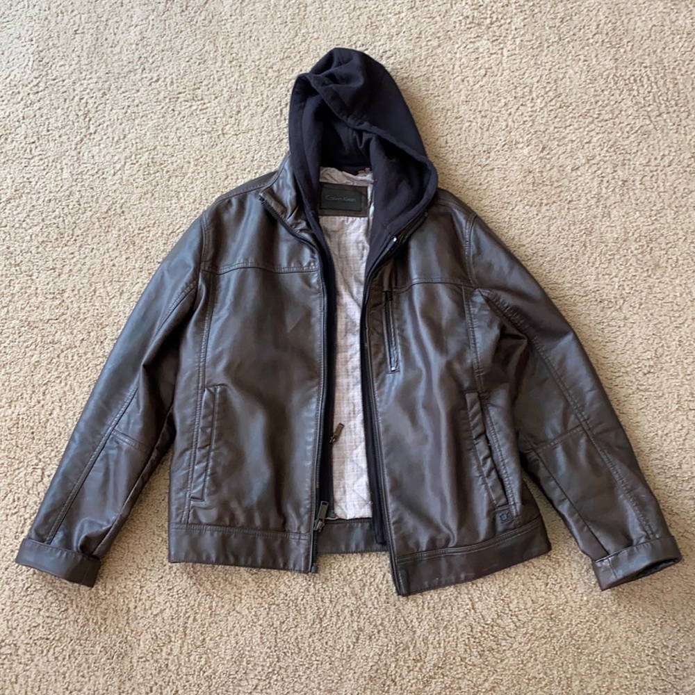 Calvin Klein Faux leather jacket